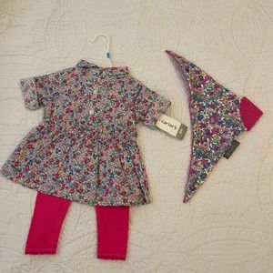 NWT Carter’s 2 Piece Set - plus bonus Cheeky Chompers bib
